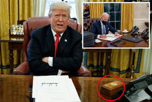 將圖片載入圖庫檢視器 The Red Button on the President‘s Table - But Not for Nukes
