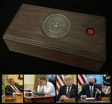 將圖片載入圖庫檢視器 The Red Button on the President‘s Table - But Not for Nukes
